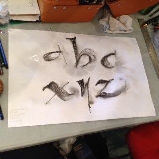 Displayed work at Amity Erwin Parks' workshop 'A sharp pencil and a keen eye'