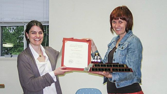 Marta Stojanovic presented with John Whitehead Award