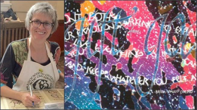 Marta Stojanovic Collage of Portrait and Artwork